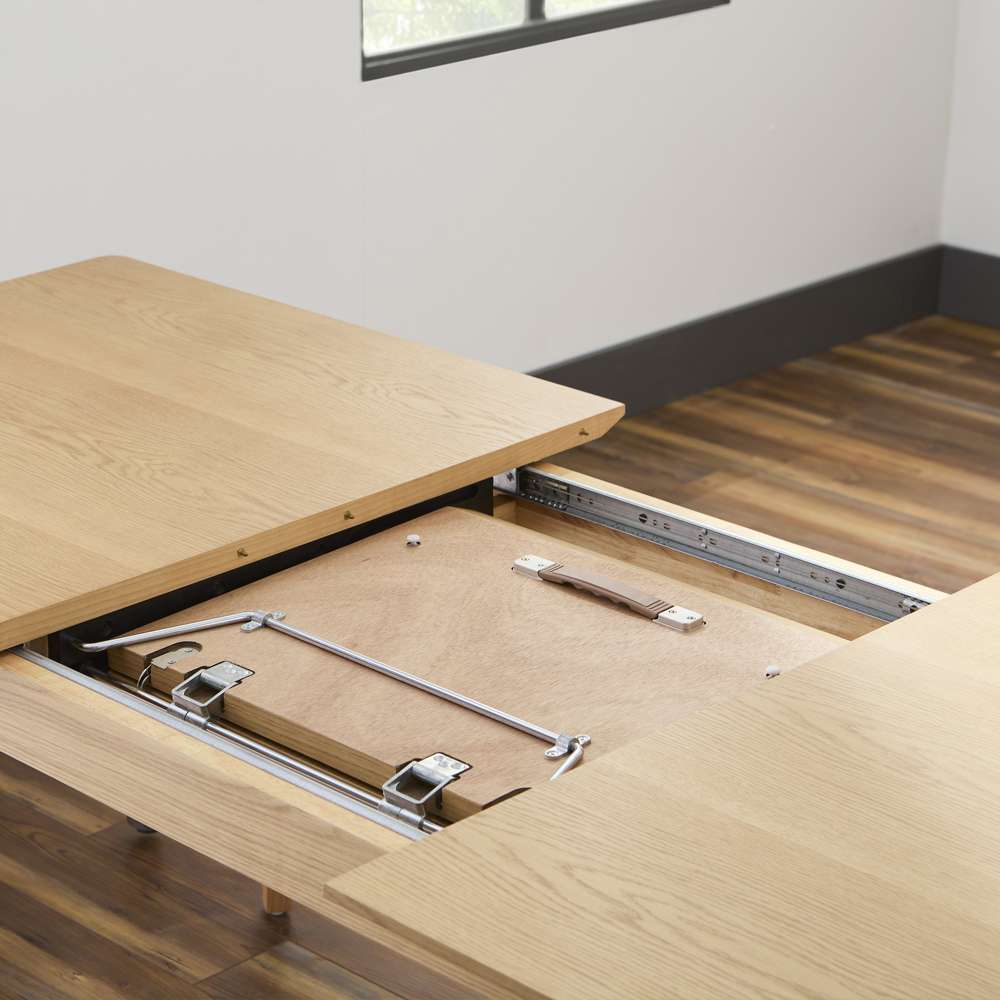 Euro Style - Lawrence 83in Extension Dining Table in Oak - 38934-OAK veiw 5