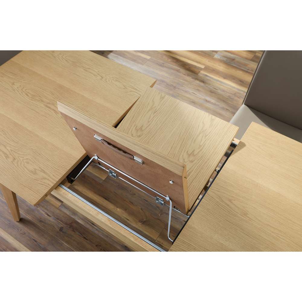 Euro Style - Lawrence 83in Extension Dining Table in Oak - 38934-OAK veiw 6