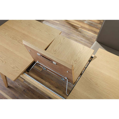 Euro Style - Lawrence 83in Extension Dining Table in Oak - 38934-OAK veiw 6