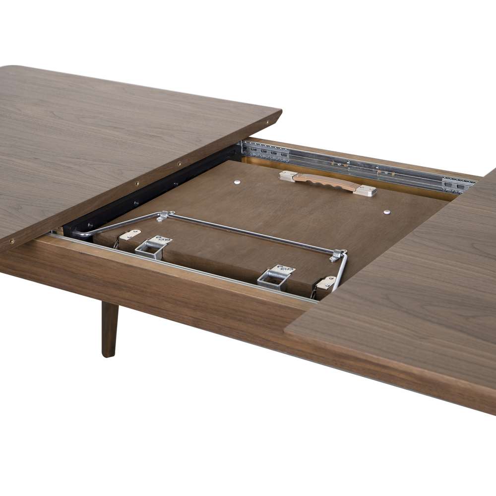 Euro Style - Lawrence 83in Extension Dining Table in American Walnut - 38934WAL veiw 6