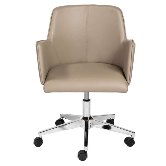 Euro Style - Sunny Pro Office Chair in Taupe with Chrome Base - 29724TPE veiw 1