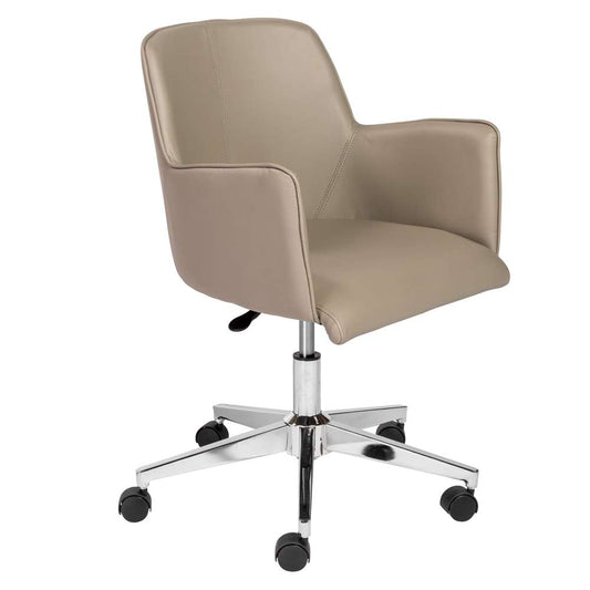 Euro Style - Sunny Pro Office Chair in Taupe with Chrome Base - 29724TPE veiw 2