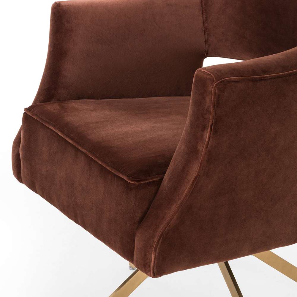 Four Hands - Adara Desk Chair - Surrey Auburn - 109252-008 veiw 4