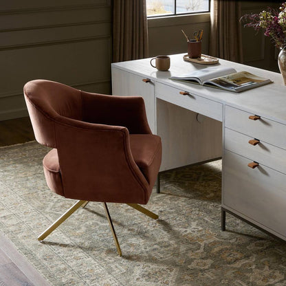 Four Hands - Adara Desk Chair - Surrey Auburn - 109252-008 veiw 6