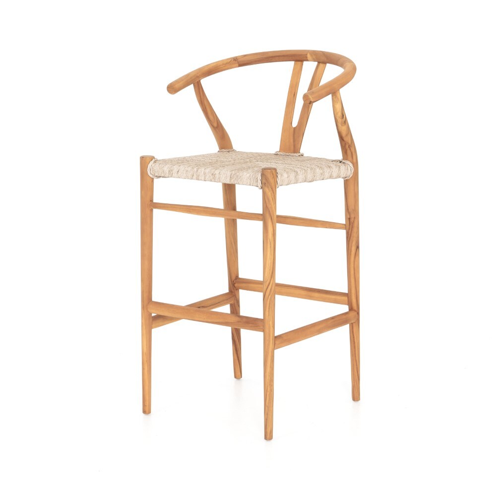 Four Hands - Muestra Bar Stool - Matte Sealed Teak - JLAN-206 veiw 1