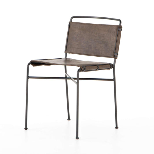 Four Hands - Wharton Dining Chair - Distressed Brown - 105866-011 veiw 1