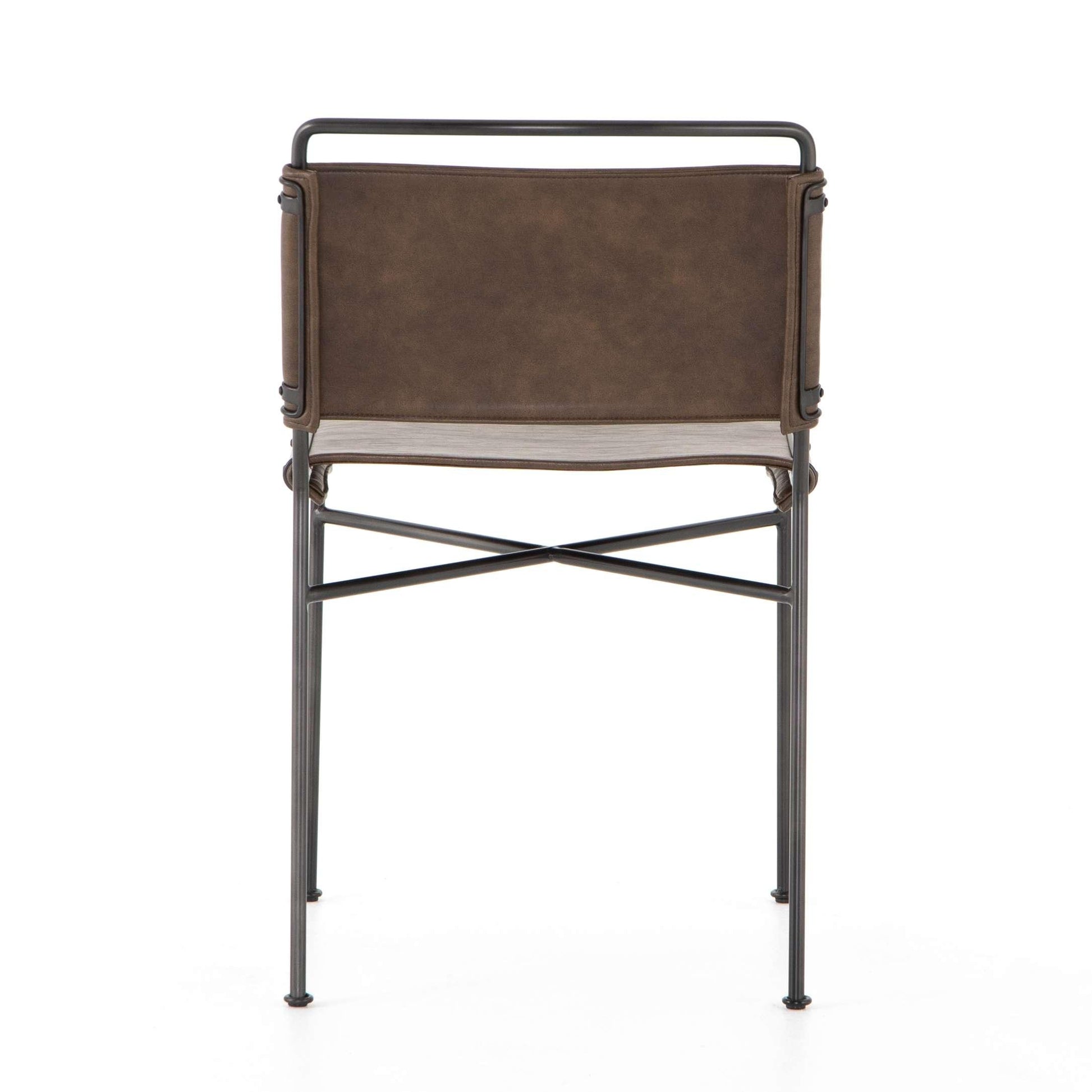 Four Hands - Wharton Dining Chair - Distressed Brown - 105866-011 veiw 4