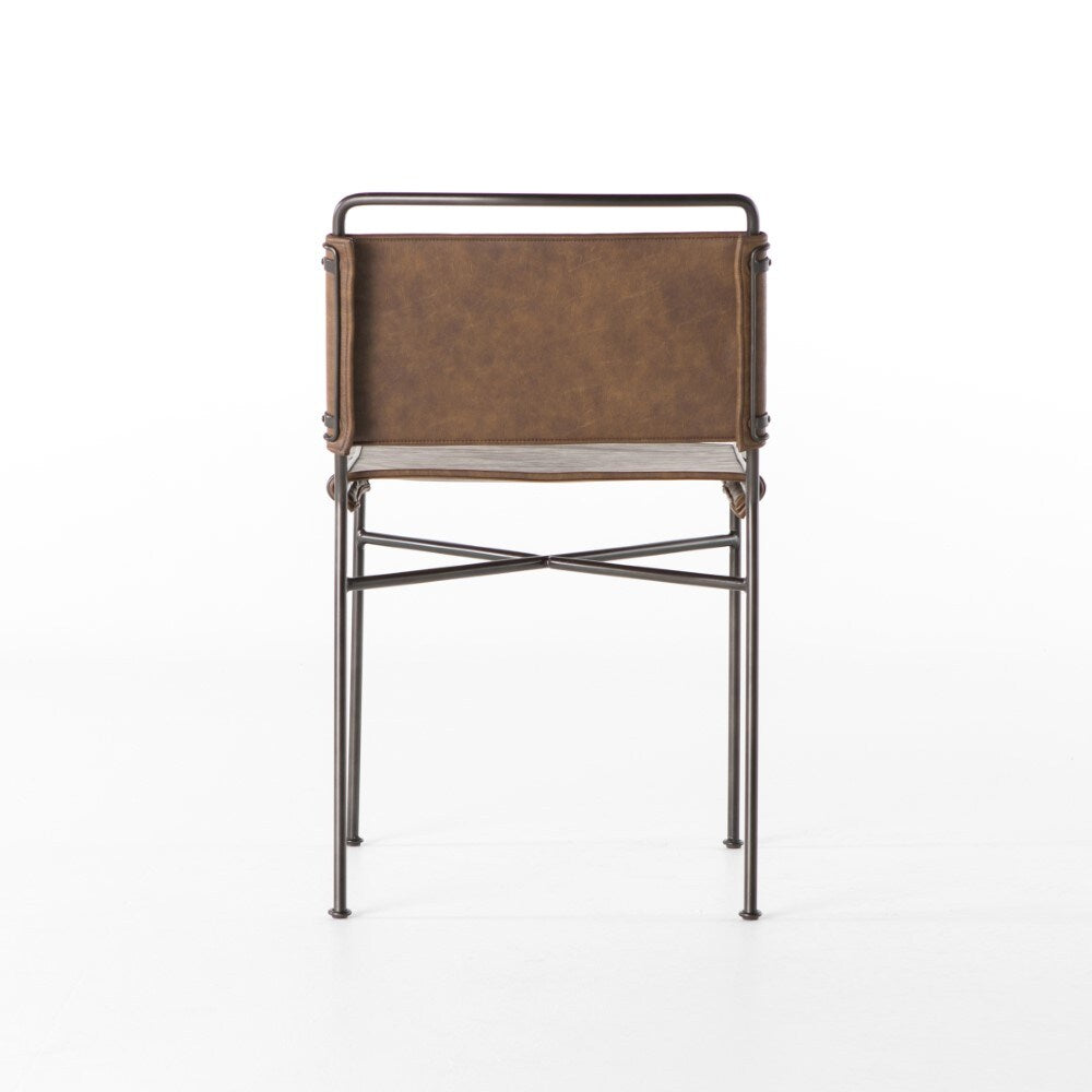 Four Hands - Wharton Dining Chair - Distressed Brown - 105866-011 veiw 8