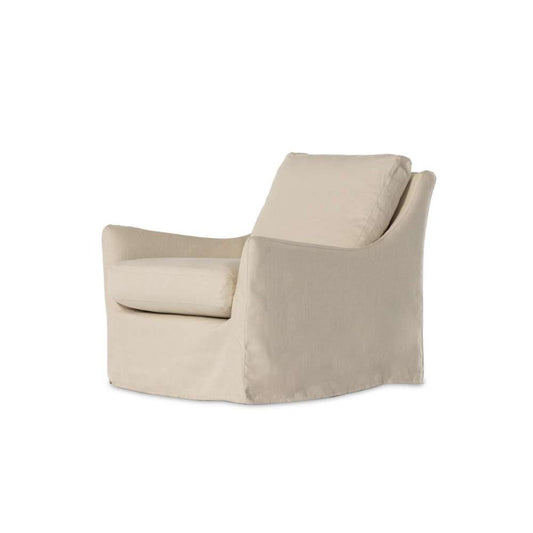 Four Hands - Kensington - Monette Slipcover Swivel Chair-Natural - 238679-004 veiw 1
