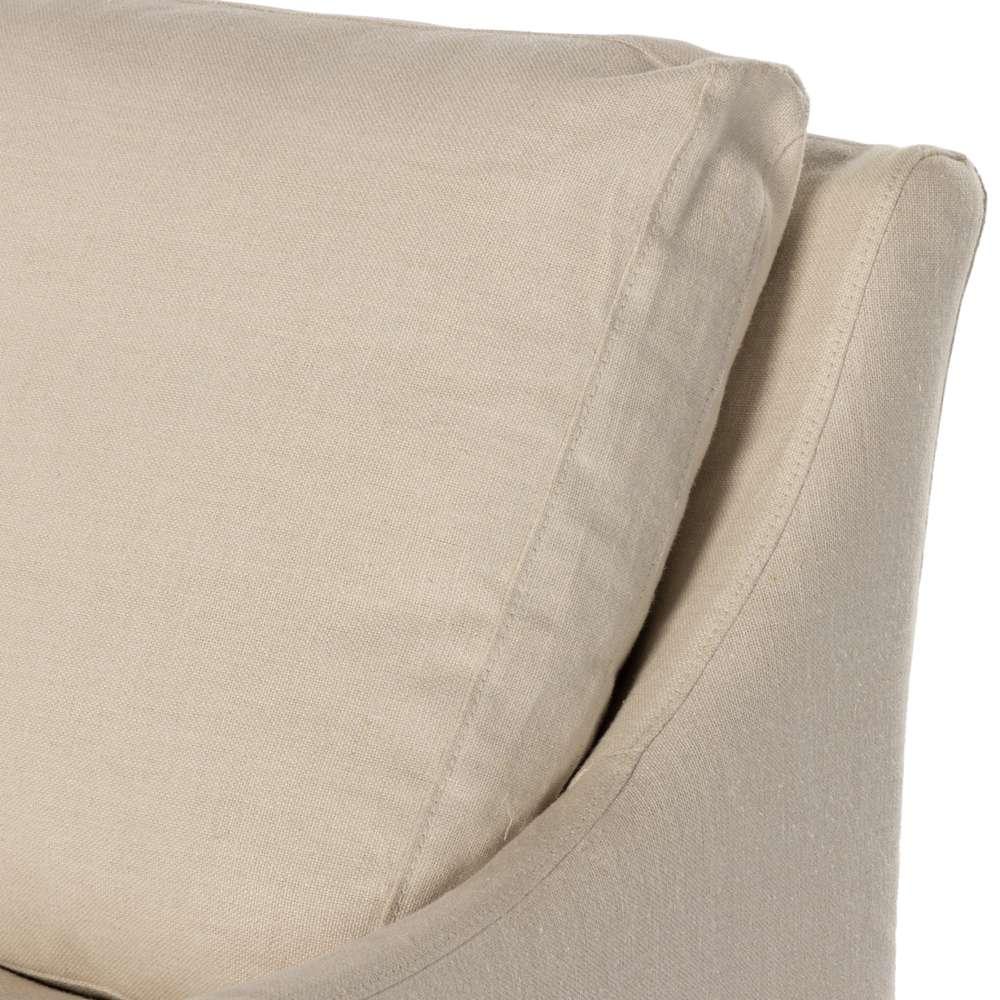 Four Hands - Kensington - Monette Slipcover Swivel Chair-Natural - 238679-004 veiw 5