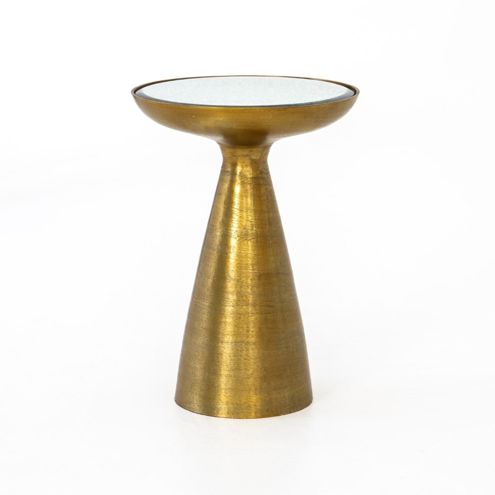 Four Hands - Marlow Mod Pedestal Table - Brushed Bras - IMAR-48-BBS veiw 1