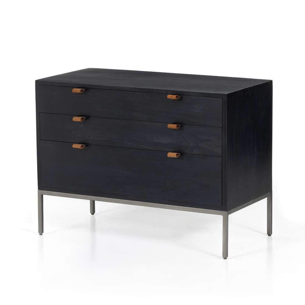 Four Hands - Trey Large Nightstand - Black Wash Poplar - 230316-005 veiw 1