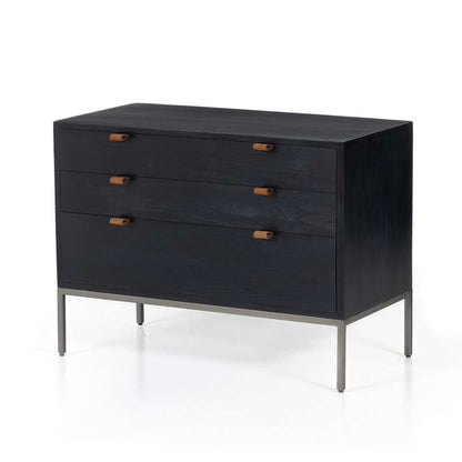 Four Hands - Trey Large Nightstand - Black Wash Poplar - 230316-005 veiw 1