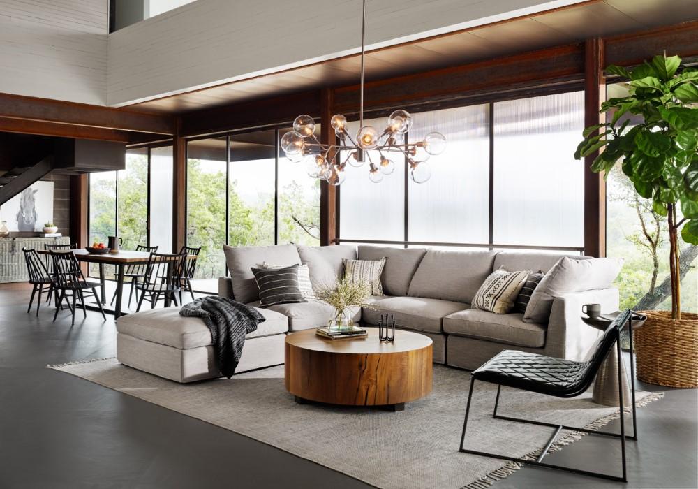 Four Hands - Hudson Coffee Table - Natural Yukas - UWES-103A veiw 5