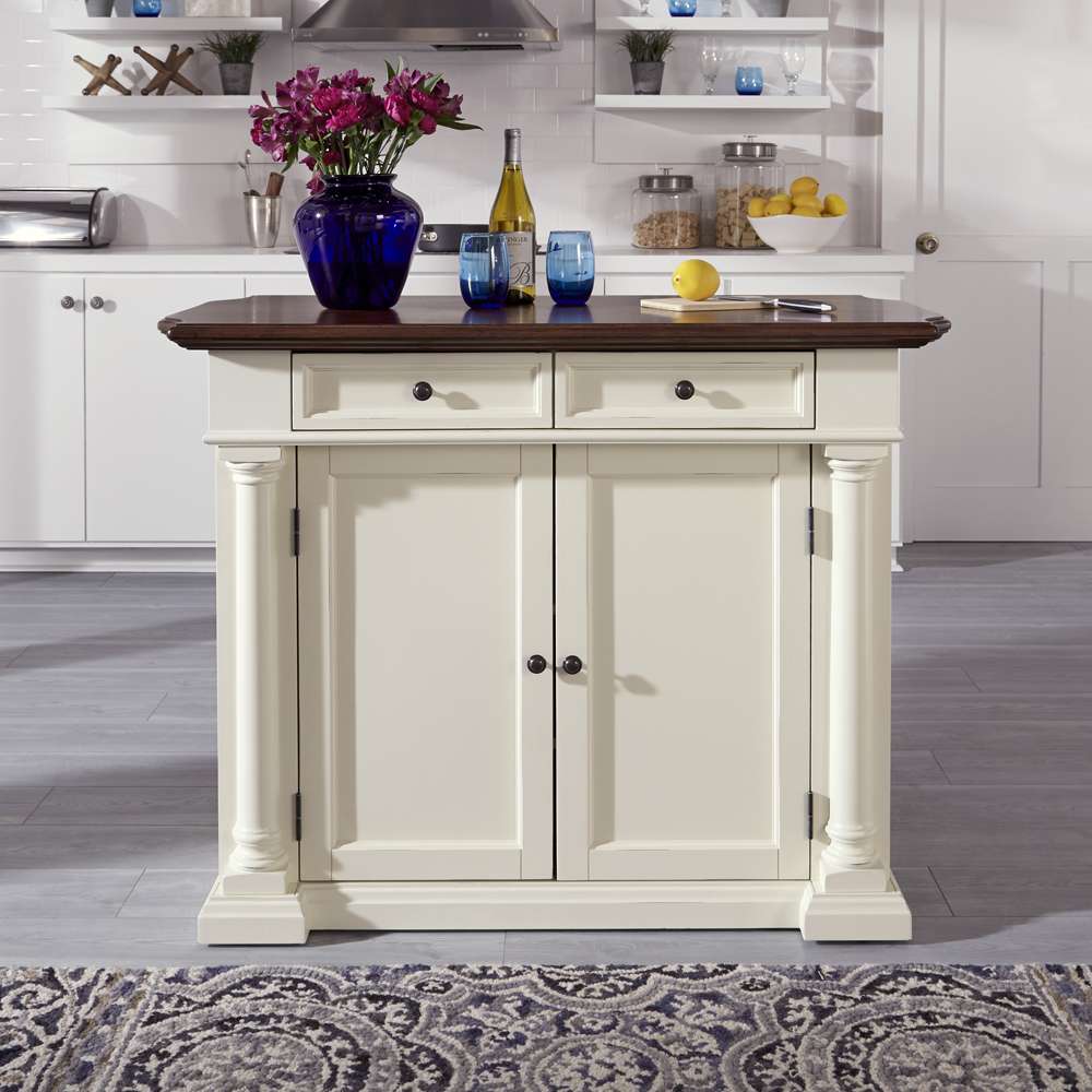 Homestyles - Beacon Hill Off-White Kitchen Island - 5102-94 veiw 2