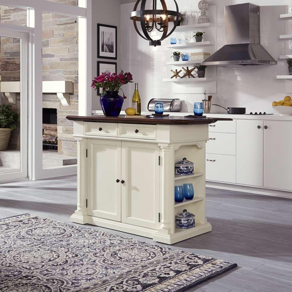 Homestyles - Beacon Hill Off-White Kitchen Island - 5102-94 veiw 3