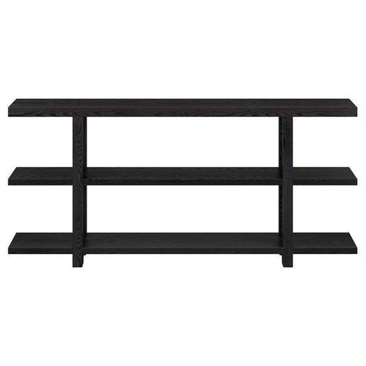 Hudson & Canal - Acosta 64in Wide Rectangular Console Table in Black Grain - AT1851 veiw 3