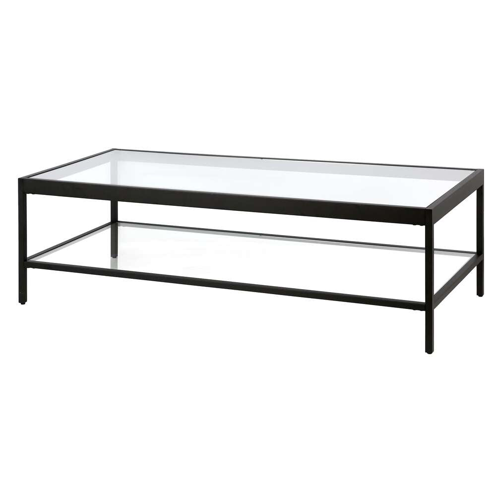 Hudson & Canal - Alexis 54in Wide Rectangular Coffee Table in Blackened Bronze - CT0709 veiw 4