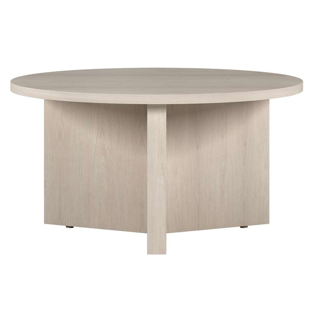 Hudson & Canal - Anders 32in Wide Round Coffee Table in Alder White - CT1928 veiw 1