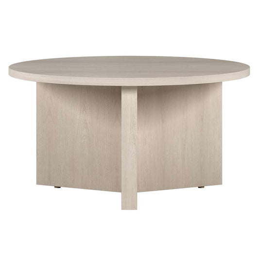 Hudson & Canal - Anders 32in Wide Round Coffee Table in Alder White - CT1928 veiw 1