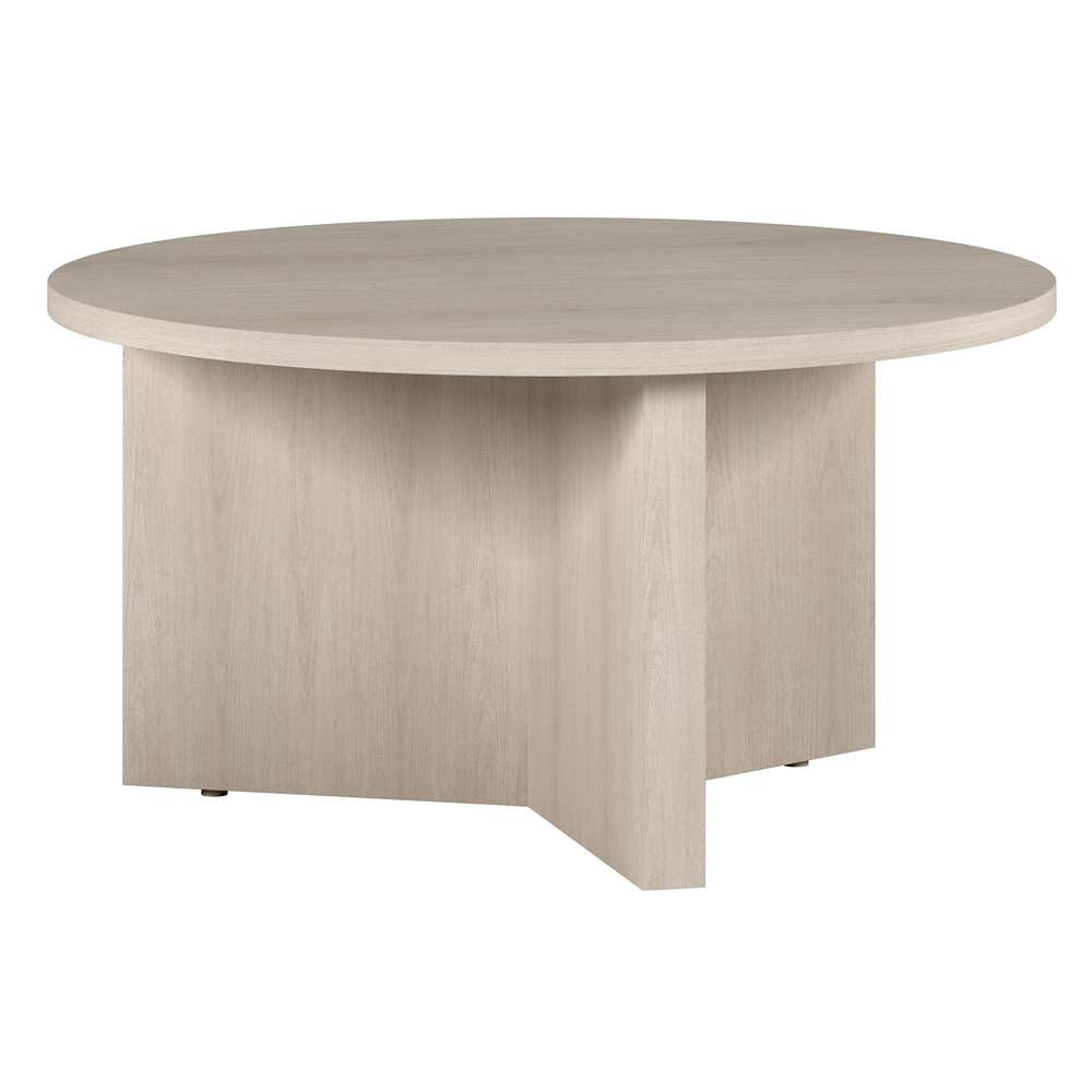 Hudson & Canal - Anders 32in Wide Round Coffee Table in Alder White - CT1928 veiw 3