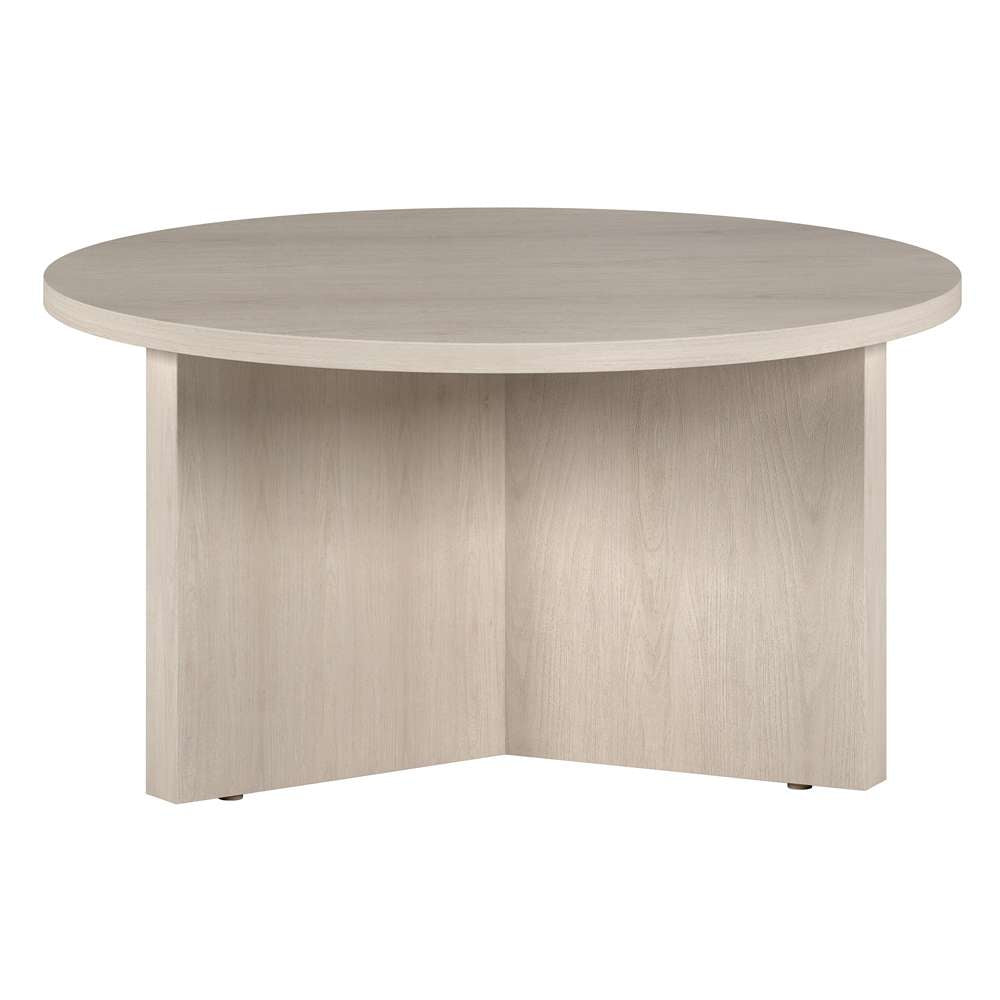 Hudson & Canal - Anders 32in Wide Round Coffee Table in Alder White - CT1928 veiw 4