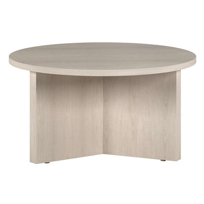 Hudson & Canal - Anders 32in Wide Round Coffee Table in Alder White - CT1928 veiw 4