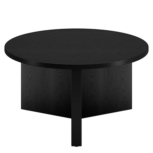 Hudson & Canal - Anders 32in Wide Round Coffee Table in Black Grain - CT1793 veiw 1