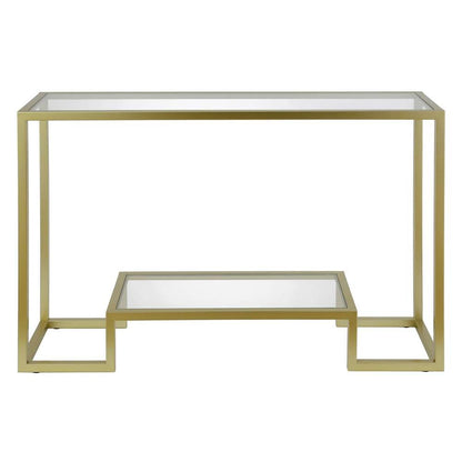 Hudson & Canal - Athena 47.75in Wide Rectangular Console Table in Brass - AT0093 veiw 3