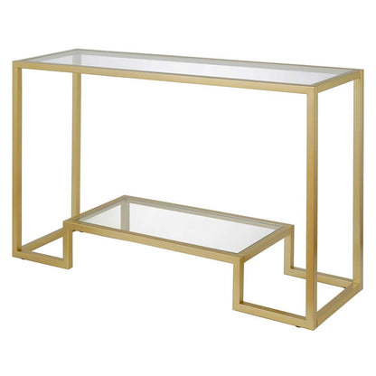Hudson & Canal - Athena 47.75in Wide Rectangular Console Table in Brass - AT0093 veiw 4