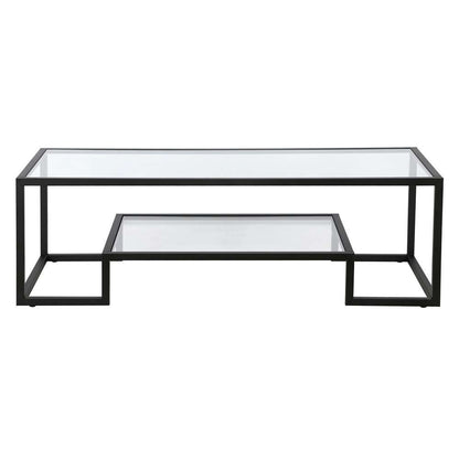 Hudson & Canal - Athena 54in Wide Rectangular Coffee Table in Blackened Bronze - CT0706 veiw 3