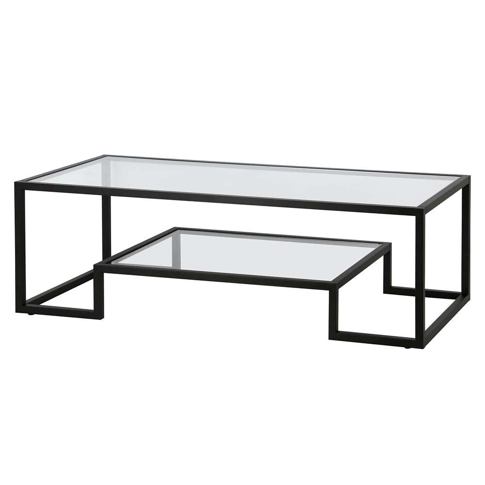 Hudson & Canal - Athena 54in Wide Rectangular Coffee Table in Blackened Bronze - CT0706 veiw 4