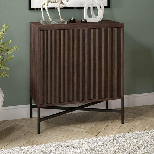 Hudson & Canal - Brighton 28in Wide Rectangular Accent Cabinet in Alder Brown - AC1937 veiw 2
