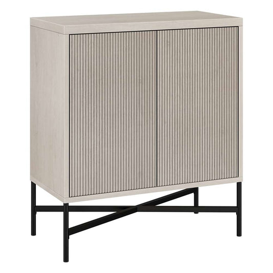 Hudson & Canal - Brighton 28in Wide Rectangular Accent Cabinet in Alder White - AC1938 veiw 1