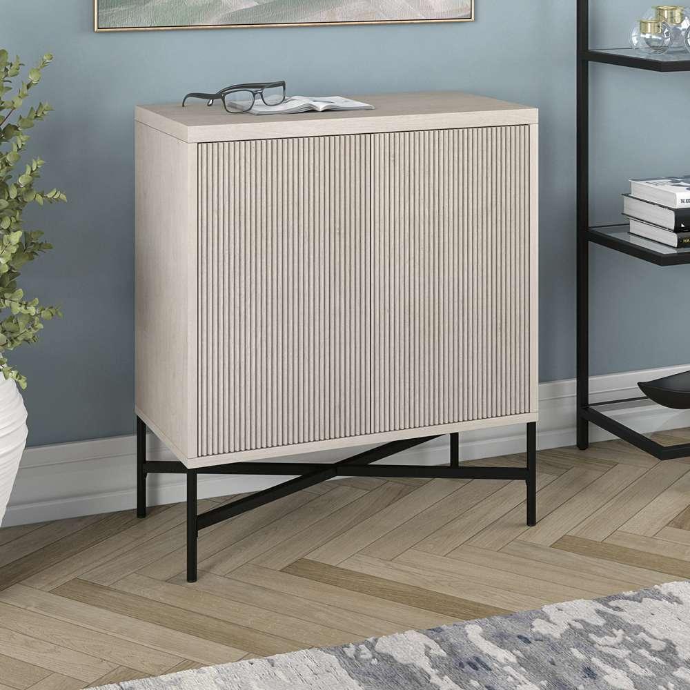 Hudson & Canal - Brighton 28in Wide Rectangular Accent Cabinet in Alder White - AC1938 veiw 2