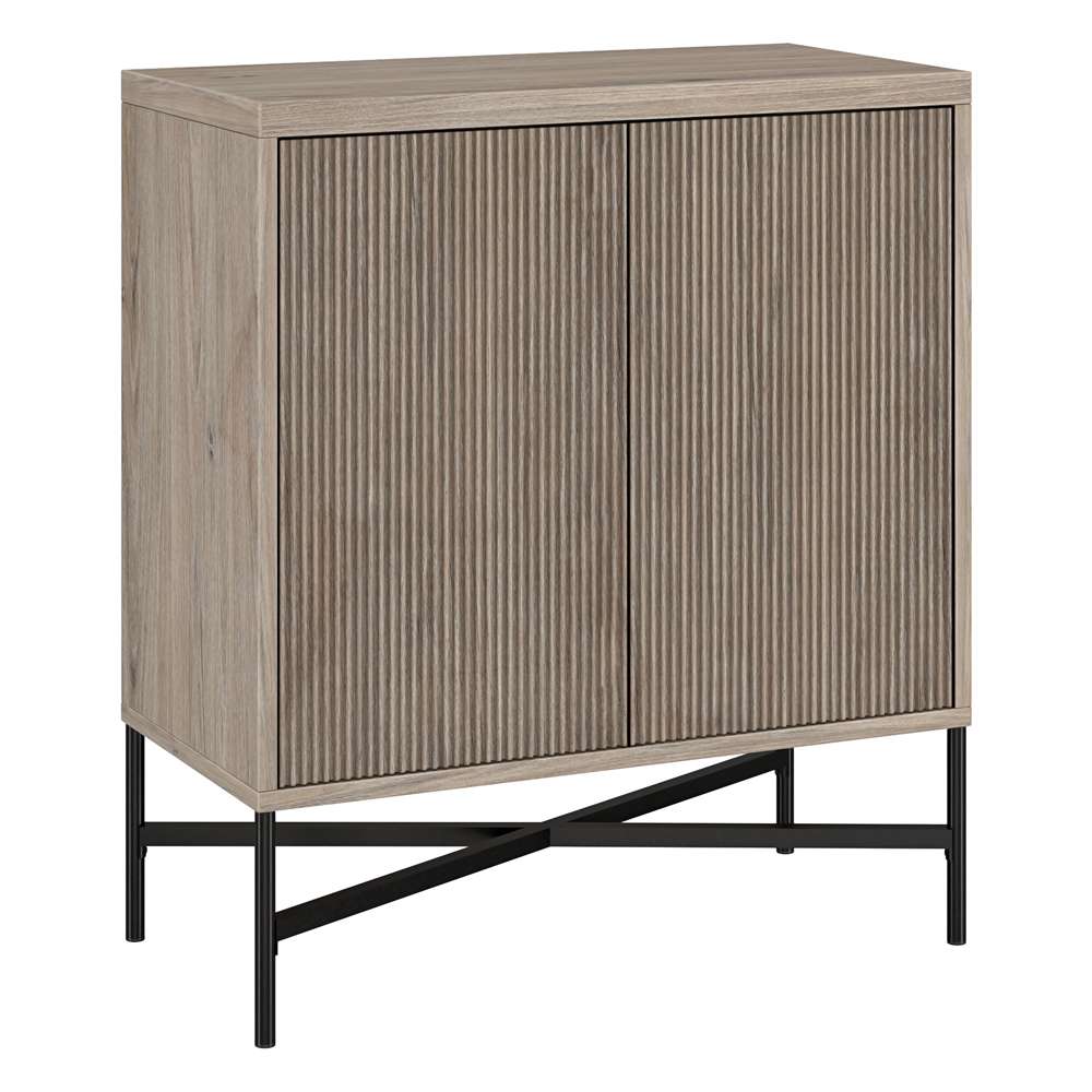 Hudson & Canal - Brighton 28in Wide Rectangular Accent Cabinet in Antiqued Gray Oak - AC1939 veiw 1
