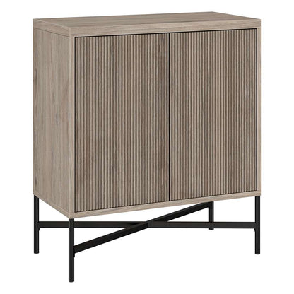 Hudson & Canal - Brighton 28in Wide Rectangular Accent Cabinet in Antiqued Gray Oak - AC1939 veiw 1