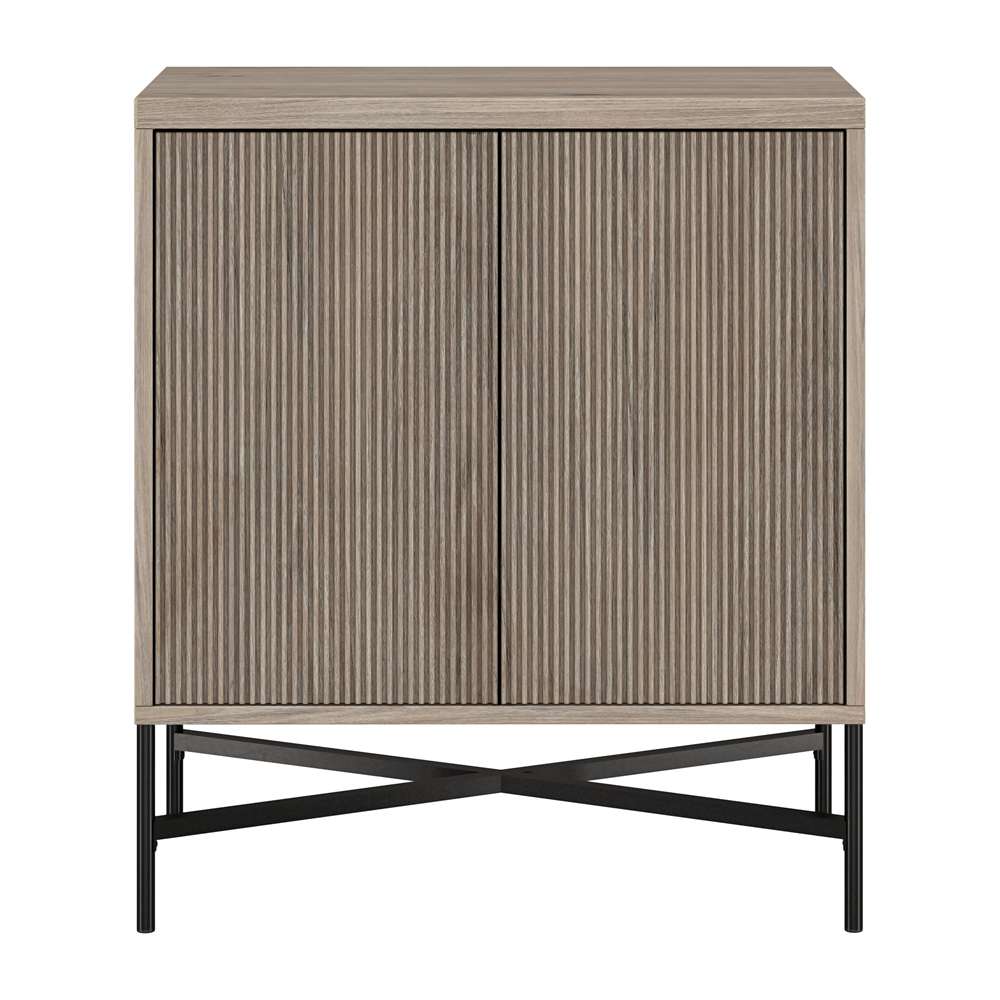 Hudson & Canal - Brighton 28in Wide Rectangular Accent Cabinet in Antiqued Gray Oak - AC1939 veiw 3