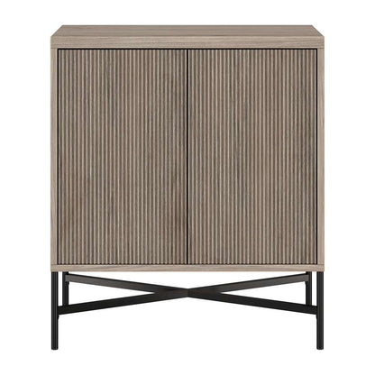 Hudson & Canal - Brighton 28in Wide Rectangular Accent Cabinet in Antiqued Gray Oak - AC1939 veiw 3