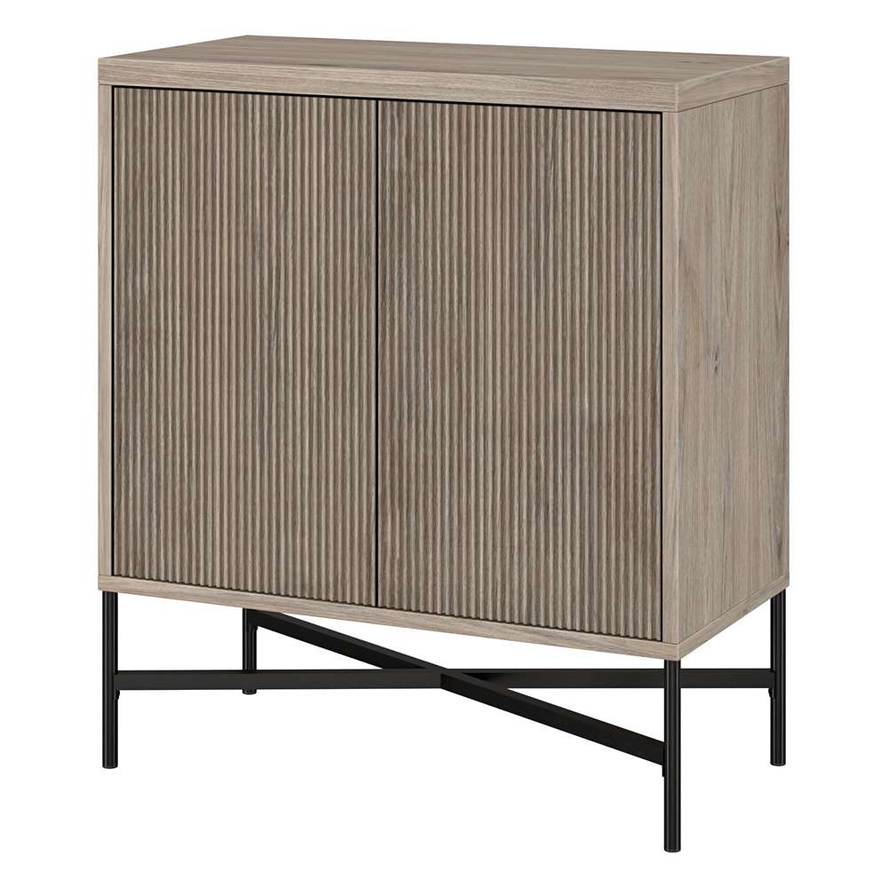 Hudson & Canal - Brighton 28in Wide Rectangular Accent Cabinet in Antiqued Gray Oak - AC1939 veiw 4