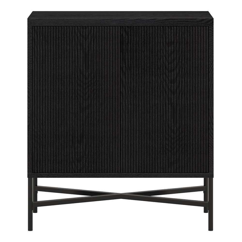 Hudson & Canal - Brighton 28in Wide Rectangular Accent Cabinet in Black Grain - AC1871 veiw 3