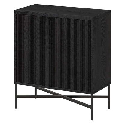 Hudson & Canal - Brighton 28in Wide Rectangular Accent Cabinet in Black Grain - AC1871 veiw 4
