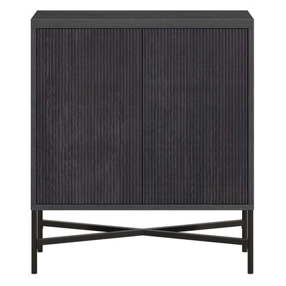 Hudson & Canal - Brighton 28in Wide Rectangular Accent Cabinet in Charcoal Gray - AC1872 veiw 3