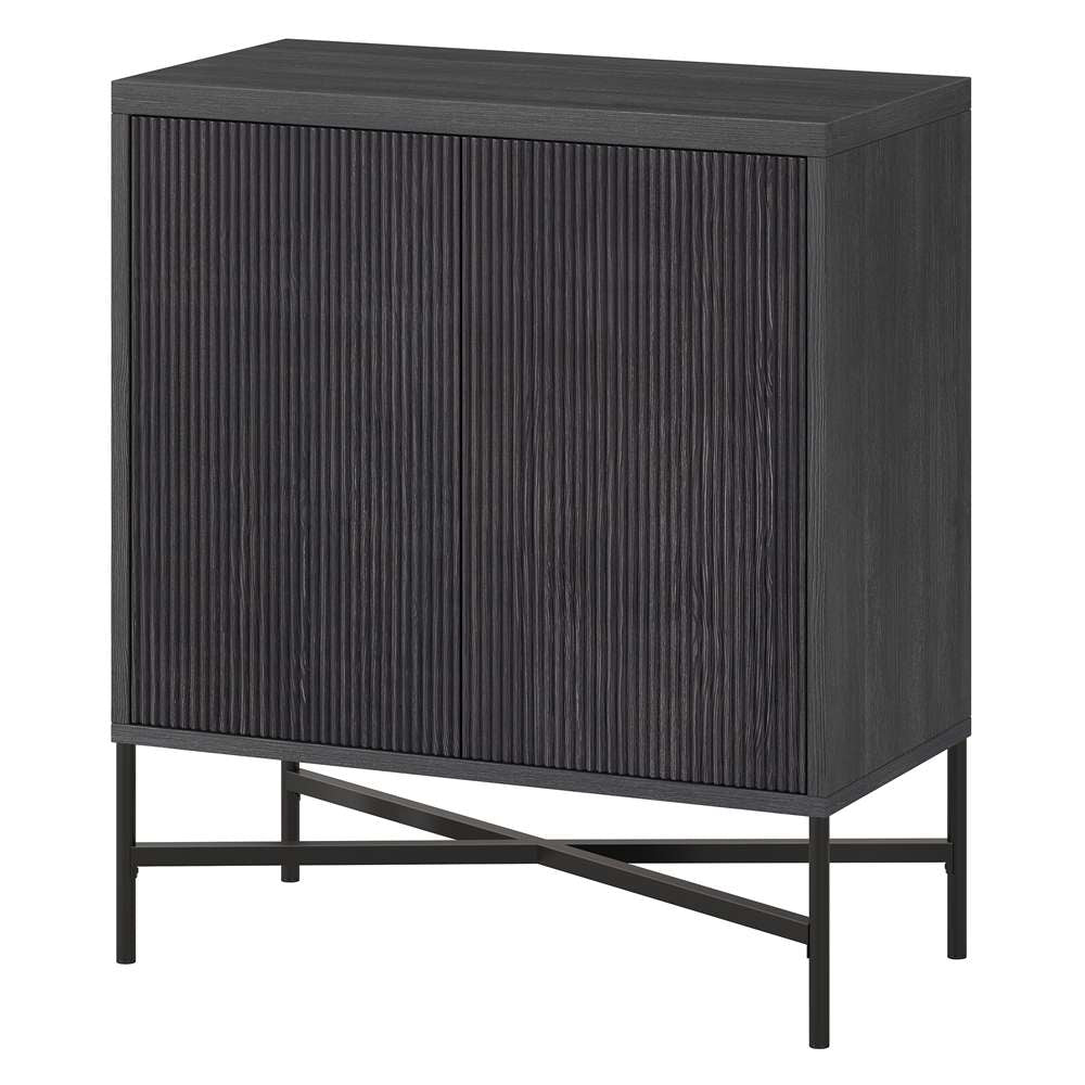 Hudson & Canal - Brighton 28in Wide Rectangular Accent Cabinet in Charcoal Gray - AC1872 veiw 4
