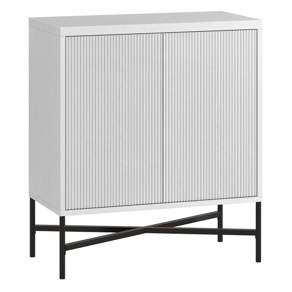 Hudson & Canal - Brighton 28in Wide Rectangular Accent Cabinet in White - AC1873 veiw 1