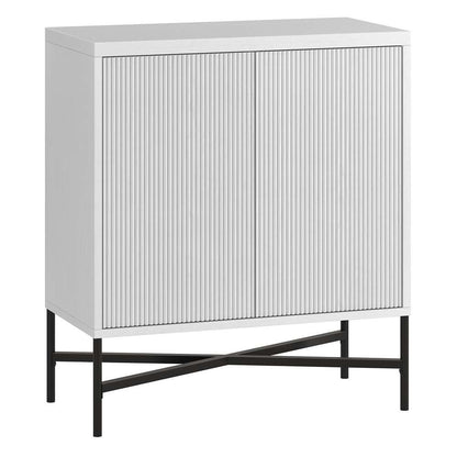 Hudson & Canal - Brighton 28in Wide Rectangular Accent Cabinet in White - AC1873 veiw 1