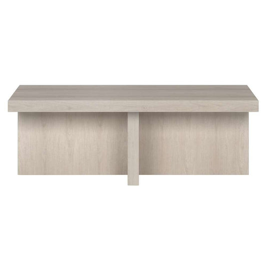 Hudson & Canal - Elna 44in Wide Rectangular Coffee Table in Alder White - CT1905 veiw 3