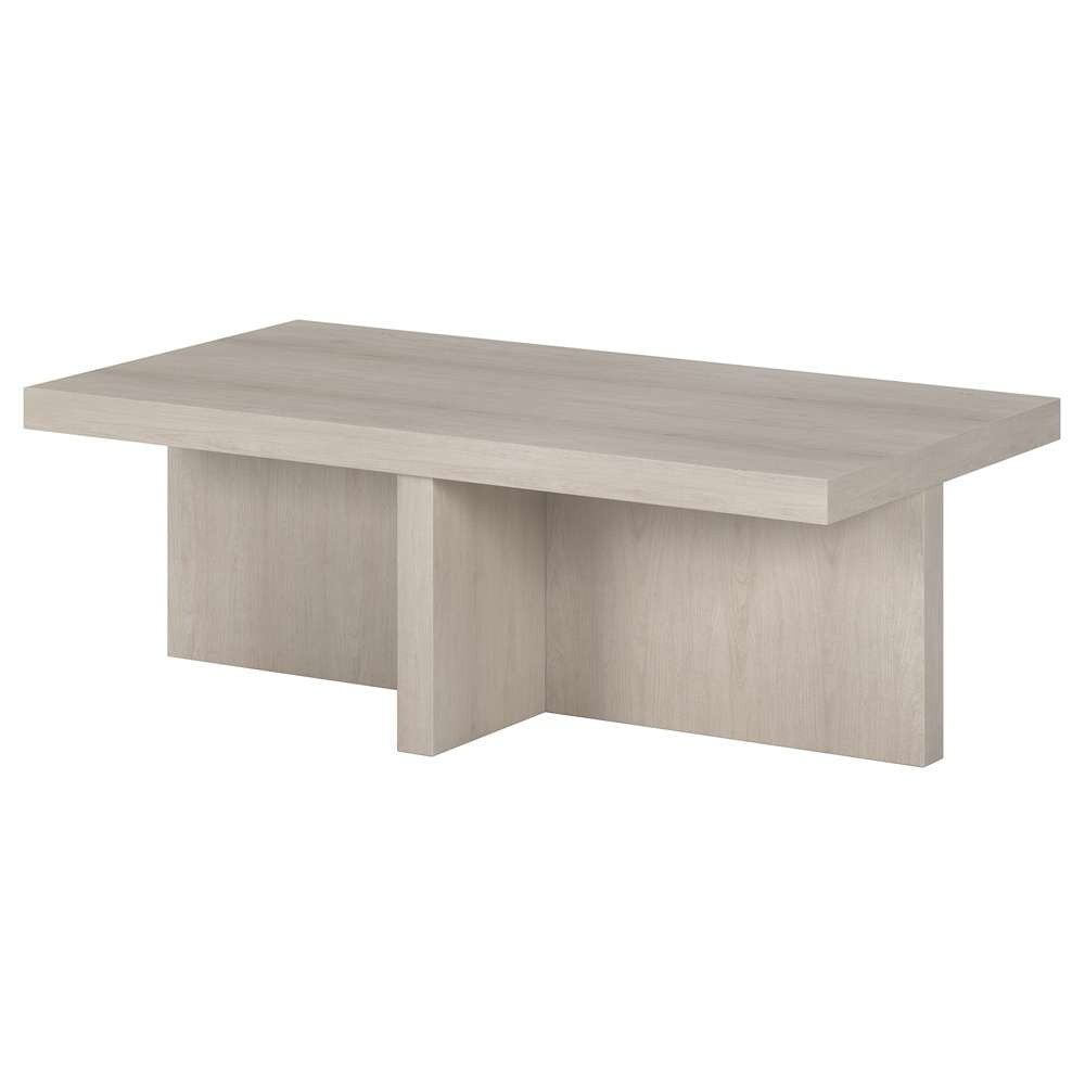 Hudson & Canal - Elna 44in Wide Rectangular Coffee Table in Alder White - CT1905 veiw 4