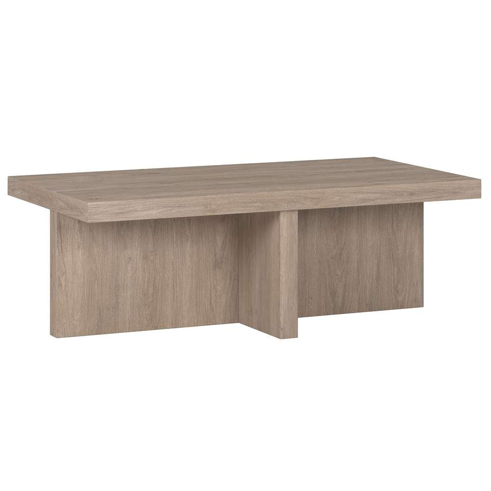 Hudson & Canal - Elna 44in Wide Rectangular Coffee Table in Antiqued Gray Oak - CT1904 veiw 1