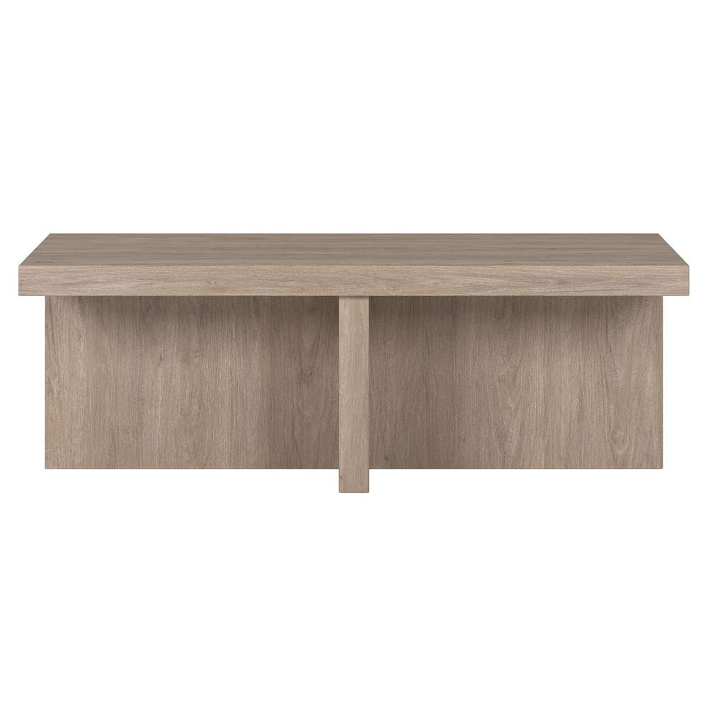 Hudson & Canal - Elna 44in Wide Rectangular Coffee Table in Antiqued Gray Oak - CT1904 veiw 3